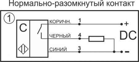 Датчик бесконтактный емкостный ЕУ02-NO-PNP-М12х1(12Х18Н10Т)