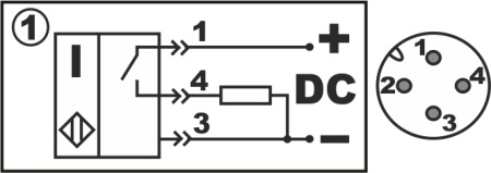 Датчик индуктивный бесконтактный ИВ09-NO-PNP-P(Д16Т, Lкорп=75мм)